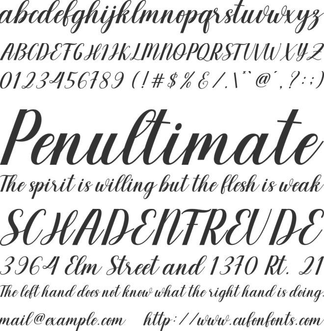 Endogan font preview