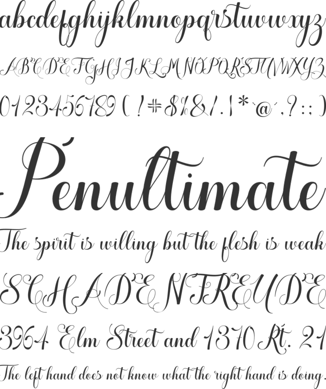 Cable beach font preview