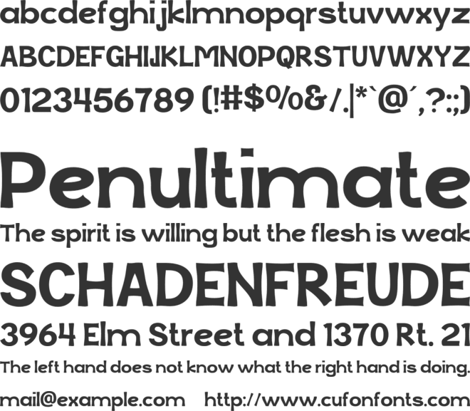 Vorgane font preview