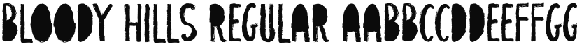 Bloody Hills font download
