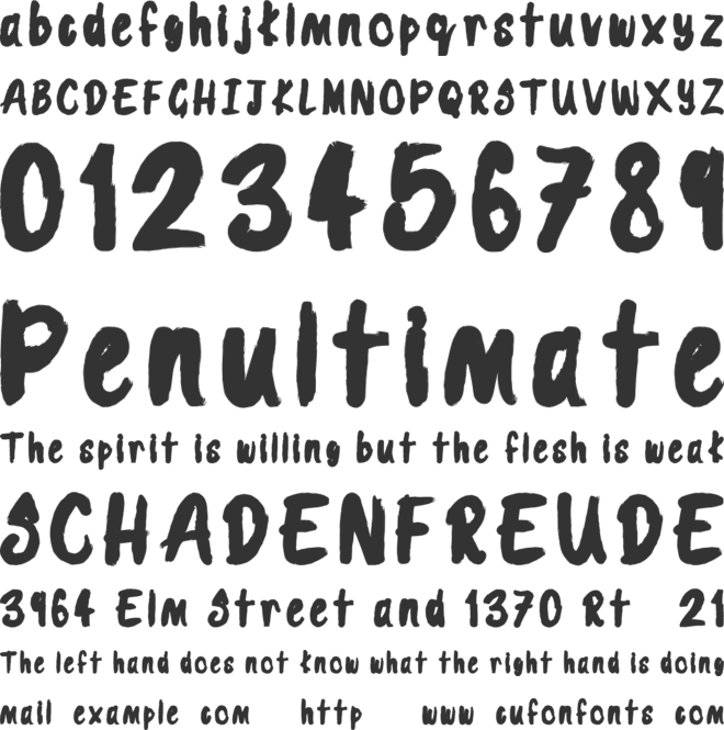 Colorful Water font preview