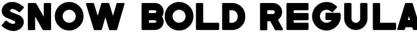 Snow Bold Regular font