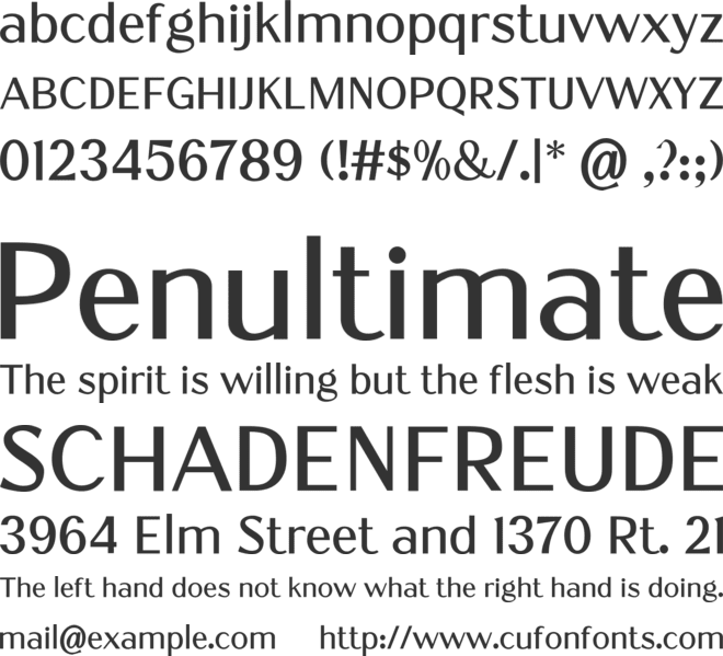 Adegoke font preview