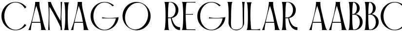 Caniago Regular font