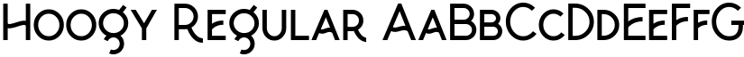 Hoogy Regular font