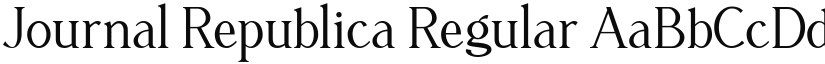 Journal Republica Regular font