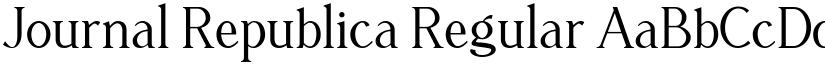 Journal Republica Regular font