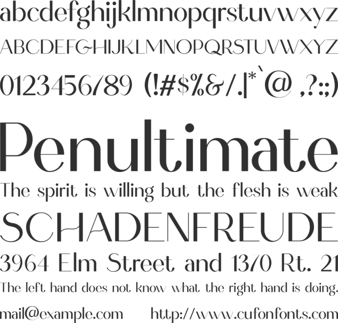 King Graphics font preview