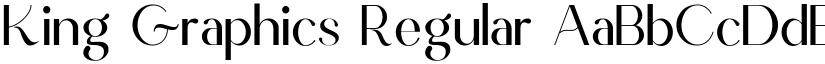 King Graphics Regular font