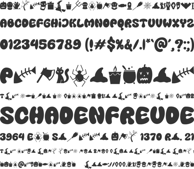 Pumpkins Nightmare font preview