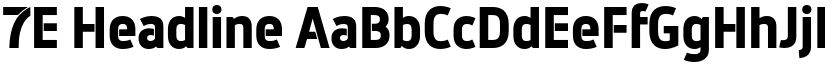 7E Headline font