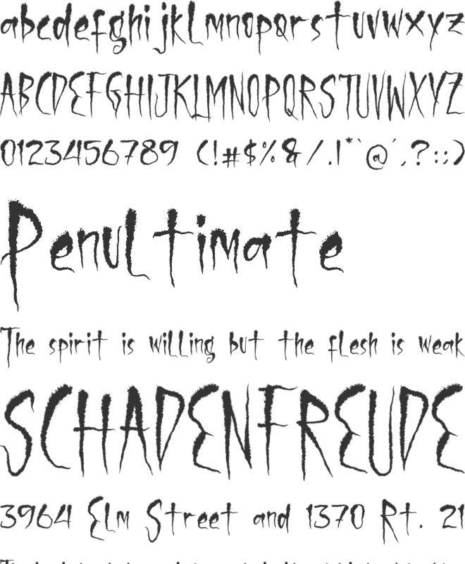 Serigala Timur font preview