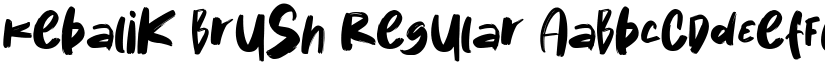 Kebalik Brush Regular font
