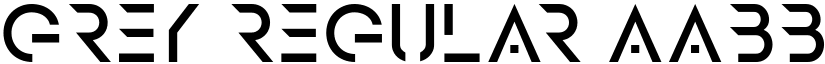 GREY Regular font
