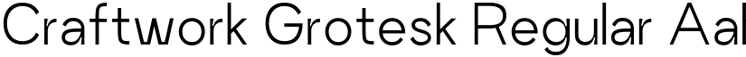Craftwork Grotesk Regular font
