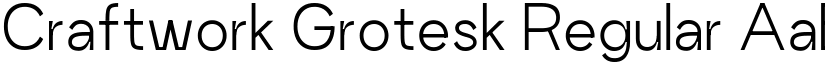 Craftwork Grotesk Regular font