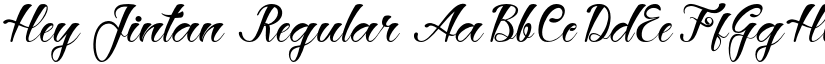 Hey Jintan Regular font