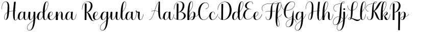 Haydena Regular font