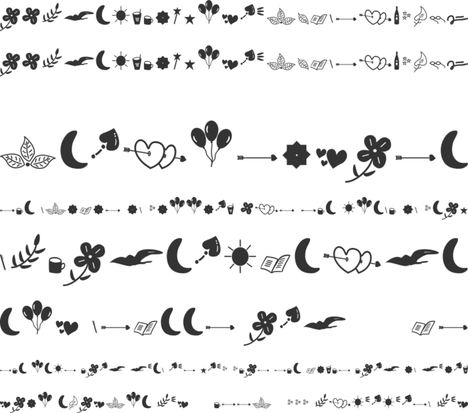 Hannah  Extras font preview