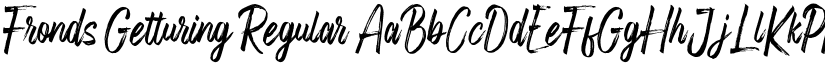 Fronds Getturing Regular font
