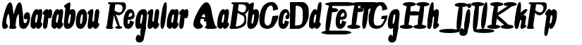 Marabou Regular font
