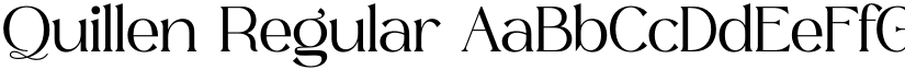 Quillen Regular font