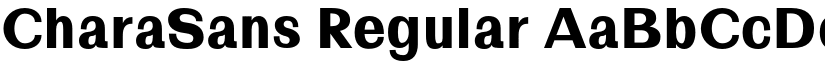 CharaSans Regular font