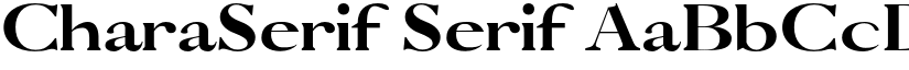 CharaSerif Serif font