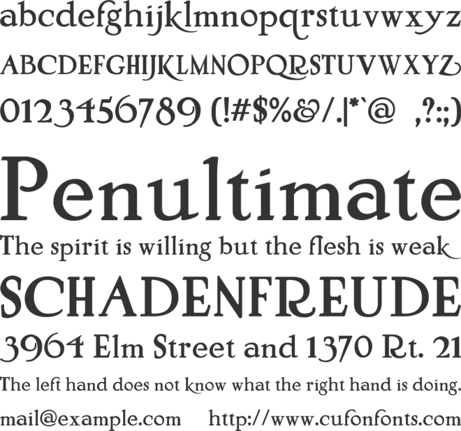 MistyMedow font preview