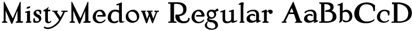 MistyMedow Regular font