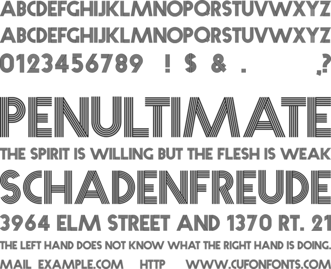 Fiver font preview