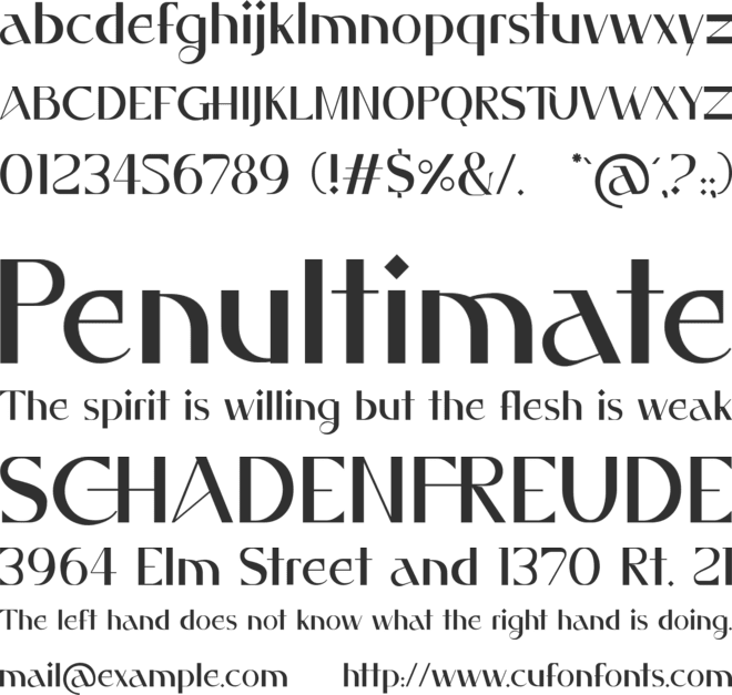 Reval font preview