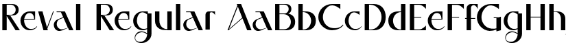 Reval Regular font