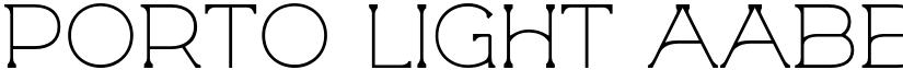 Porto Light font