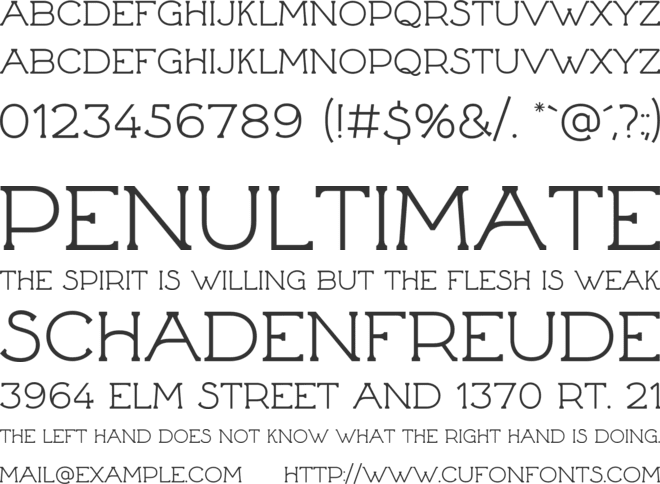 Porto font preview