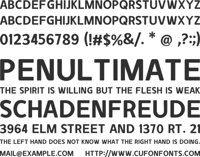 DUNNU font preview