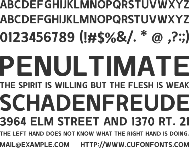 DUNNU font preview