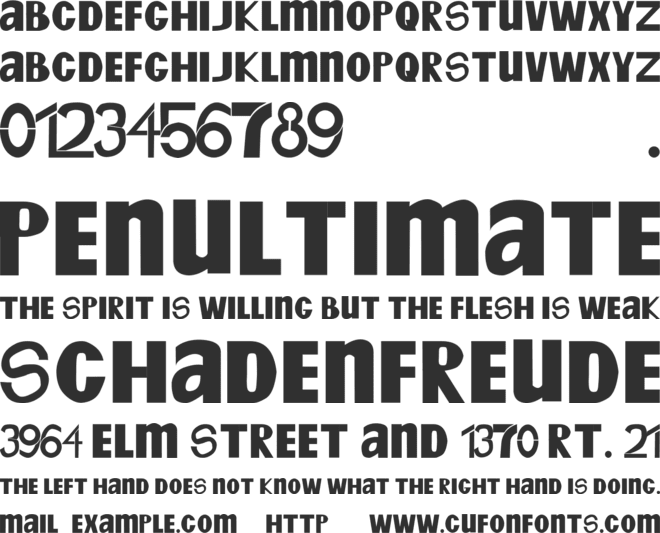 7-ELEVEN font preview