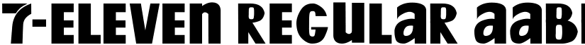 7-ELEVEN Regular font
