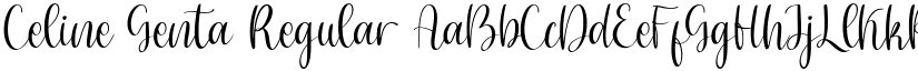 Celine Genta Regular font