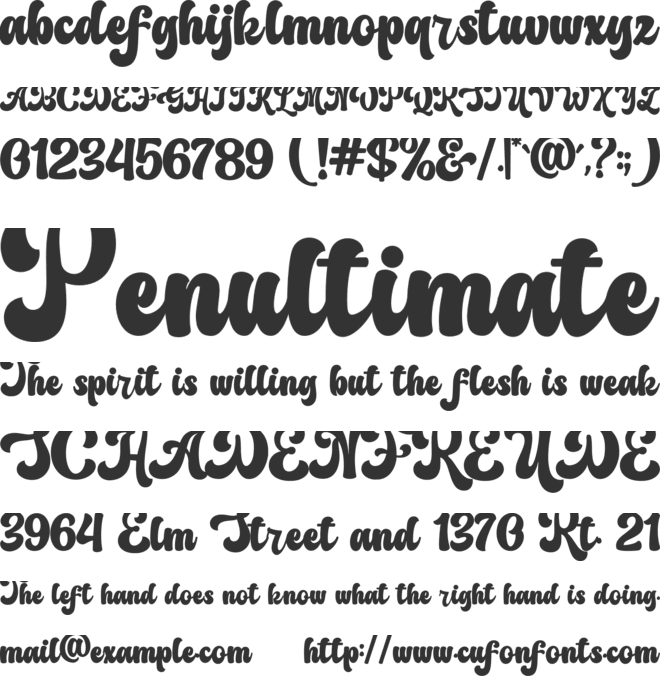 Recording Magazine font preview