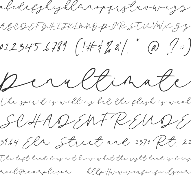 Kastina font preview