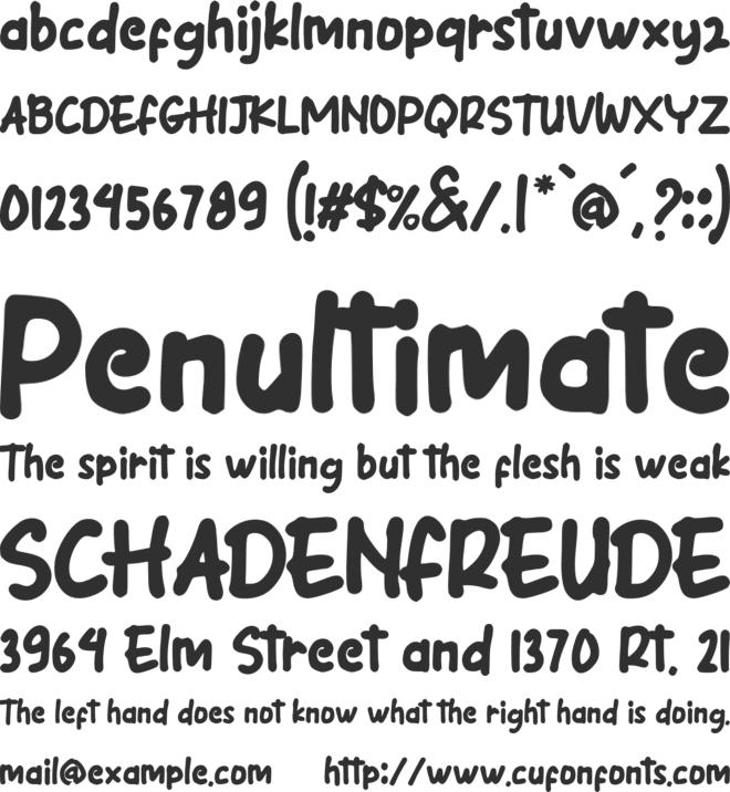 Lemon font preview