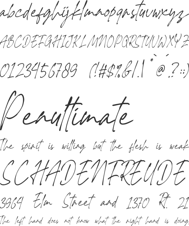 Zaxelton font preview