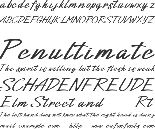 Vitha font preview