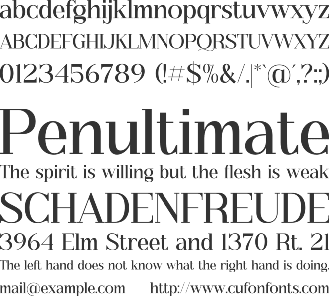 Balechin Royalo font preview