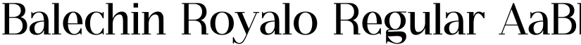 Balechin Royalo Regular font