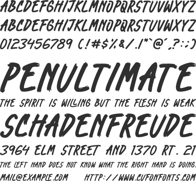 Rolling Madness font preview