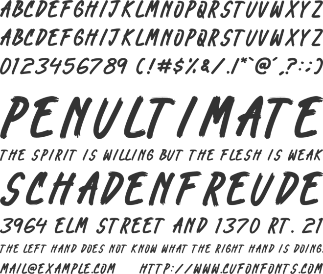 Rolling Madness font preview