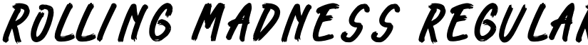Rolling Madness Regular font